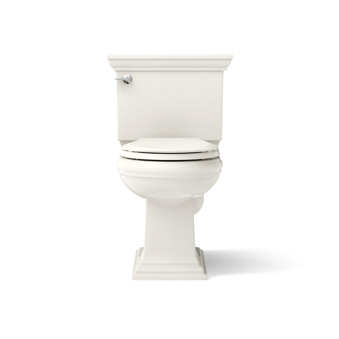 KOHLER K-3933 Memoirs Stately Two-piece Round-front Toilet, 1.28 GPF, Biscuit - front view of product