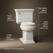 3/4 view of product with dimensions