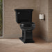 KOHLER K-3933 Memoirs Stately Two-piece Round-front Toilet, 1.28 GPF, Black Black - image focused on single product story