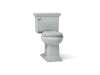 KOHLER K-3933 Memoirs Stately Two-piece Round-front Toilet, 1.28 GPF, Ice Grey - 3/4 view of product