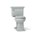 KOHLER K-3933 Memoirs Stately Two-piece Round-front Toilet, 1.28 GPF, Ice Grey - 3/4 view of product
