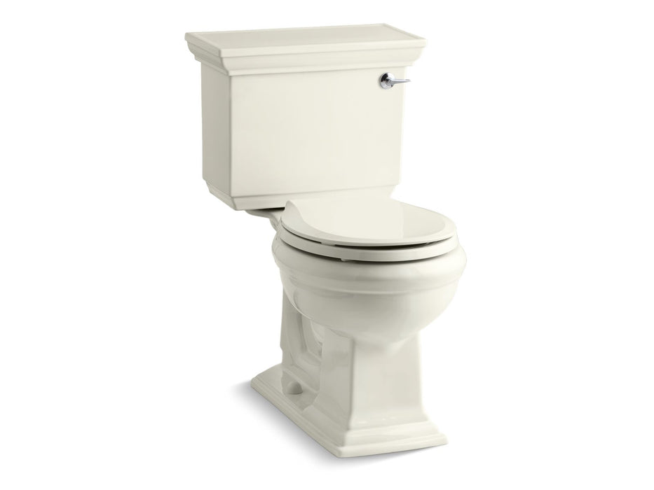KOHLER K-3933-RA Memoirs Stately Two-piece Round-front Toilet, 1.28 GPF