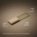 3/4 view of product with dimensions