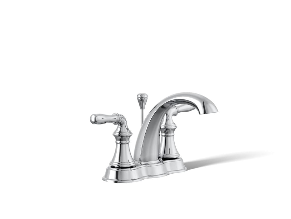 KOHLER K-393-N4 Devonshire Centerset bathroom sink faucet, 1.2 gpm, polished chrome