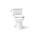KOHLER K-3940 Kathryn One-piece compact elongated toilet with concealed trapway, 1.28 gpf, white