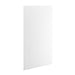KOHLER K-39437-T09 Stoneridge 96" x 48" shower back wall with chevron design, honed white