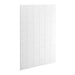 KOHLER K-39438-T10 Stoneridge 96" x 60" shower back wall with vertical block design, honed white