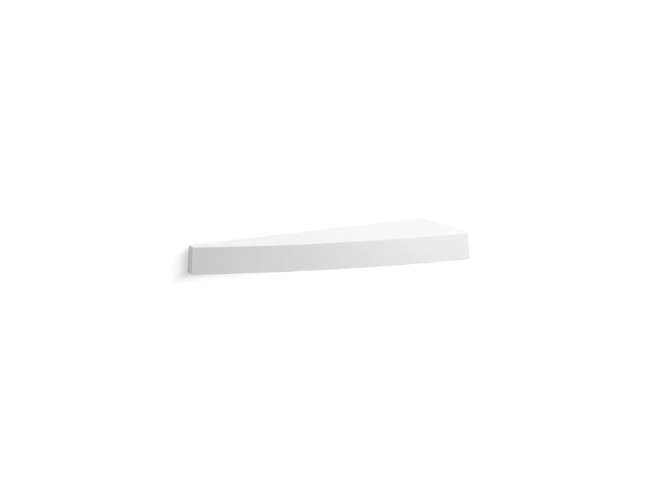 KOHLER K-39443-LWM Stoneridge Shaving ledge/footrest, left wall-mount, honed white
