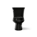 KOHLER K-3947-U Wellworth Two-piece Round-front Toilet, 1.28 GPF, Black Black - front view of product