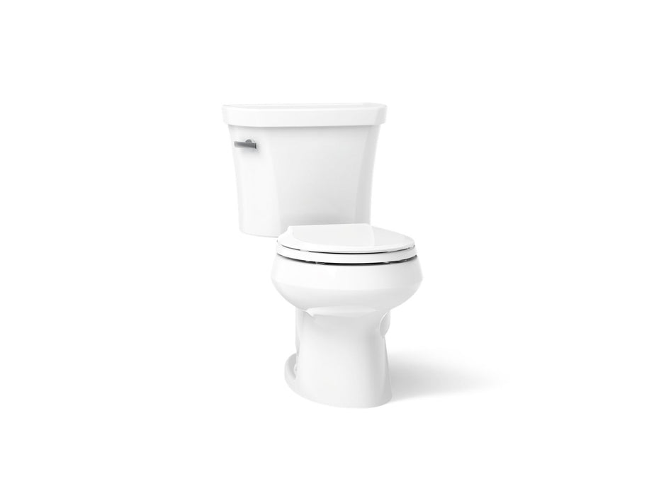 KOHLER K-3947-U Wellworth Two-piece round-front toilet, 1.28 gpf