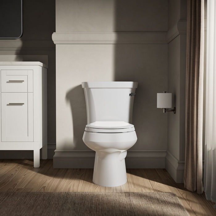 KOHLER K-3947-UR Wellworth Two-piece round-front toilet, 1.28 gpf, white - view 4