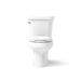 KOHLER K-3948-T Wellworth Two-piece Elongated Toilet, 1.28 GPF, White - front view of product