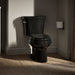 KOHLER K-3948-U Wellworth Two-piece Elongated Toilet, 1.28 GPF, Black Black - image focused on single product story