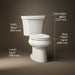 3/4 view of product with dimensions