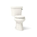 KOHLER K-3949-UR Highline Two-piece Elongated Toilet, 1.28 GPF, Biscuit - 3/4 view of product