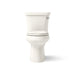 KOHLER K-3949-UR Highline Two-piece Elongated Toilet, 1.28 GPF, Biscuit - front view of product