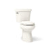 KOHLER K-3949-T Highline Two-piece elongated toilet, 1.28 gpf, biscuit