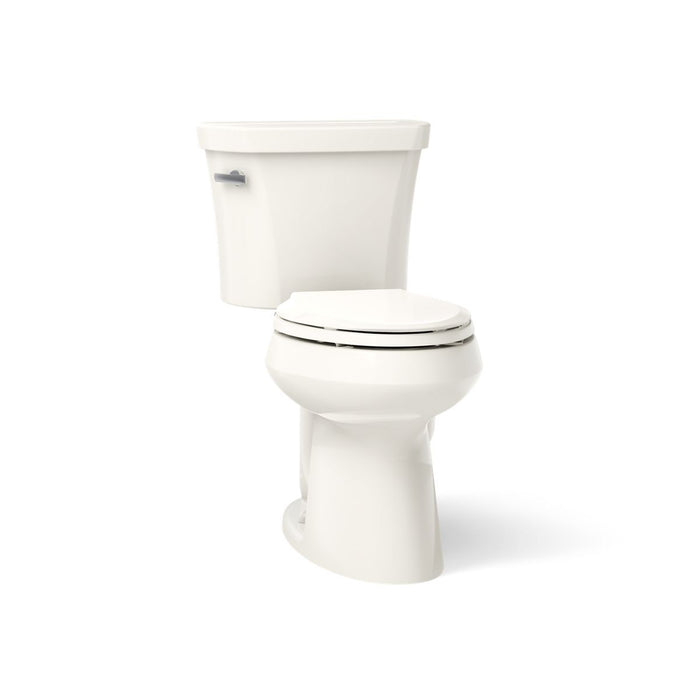 KOHLER K-3949 Highline Two-piece Elongated Toilet, 1.28 GPF, Biscuit - 3/4 view of product
