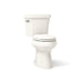 KOHLER K-3949 Highline Two-piece Elongated Toilet, 1.28 GPF, Biscuit - 3/4 view of product