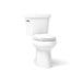 KOHLER K-3949-T Highline Two-piece elongated toilet, 1.28 gpf, white