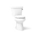KOHLER K-3949-UR Highline Two-piece elongated toilet, 1.28 gpf, white