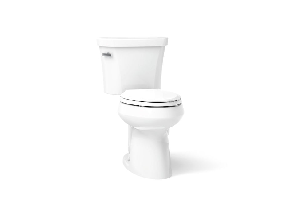 KOHLER K-3949-UT Highline Two-piece elongated toilet, 1.28 gpf, white