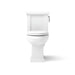KOHLER K-3950-RA Tresham Two-piece Elongated Toilet, 1.28 GPF, White - front view of product
