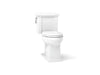 KOHLER K-3950 Tresham Two-piece elongated toilet, 1.28 gpf, white