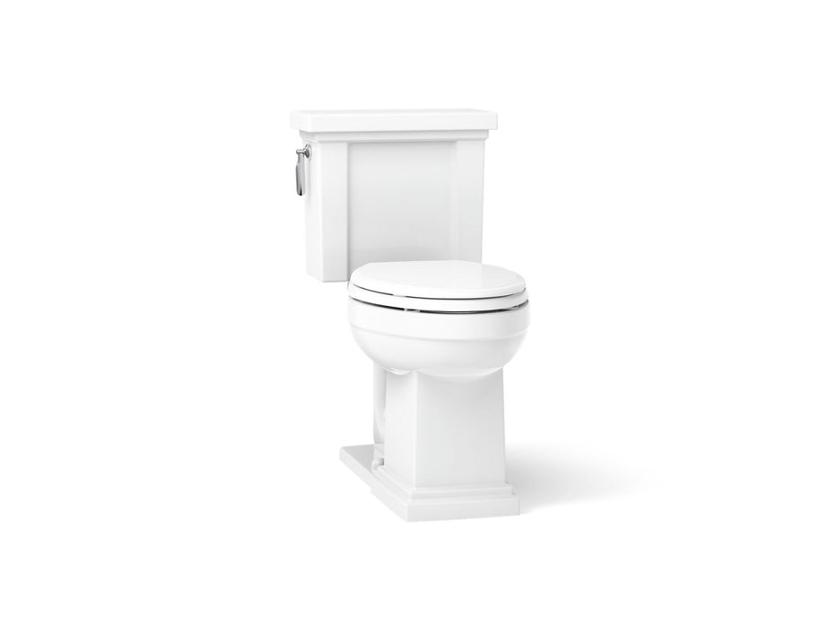 KOHLER K-3950 Tresham Two-piece Elongated Toilet, 1.28 GPF, White - 3/4 view of product