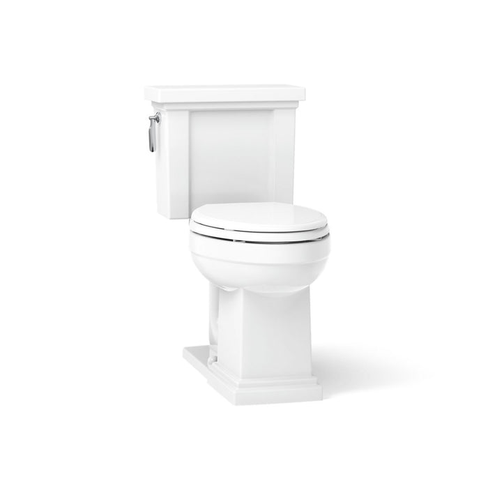 KOHLER K-3950 Tresham Two-piece Elongated Toilet, 1.28 GPF, White - 3/4 view of product