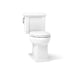 KOHLER K-3950 Tresham Two-piece Elongated Toilet, 1.28 GPF, White - 3/4 view of product