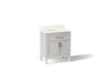 KOHLER K-39604-ASB Hadron 30" bathroom vanity cabinet with sink and quartz top, atmos grey
