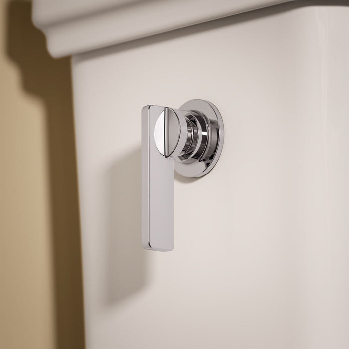 KOHLER K-39676 Claude Toilet Tank, 1.6 GPF, White - Shows close up detail of product in room