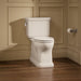 KOHLER K-39678 Claude Two-piece Elongated Toilet with Skirted Trapway, 1.6 GPF, Dune - image focused on single product story