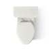 KOHLER K-39678 Claude Two-piece Elongated Toilet with Skirted Trapway, 1.6 GPF, Dune - top view of product