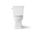 KOHLER K-39678 Claude Two-piece Elongated Toilet with Skirted Trapway, 1.6 GPF, White - Detail image of a product feature