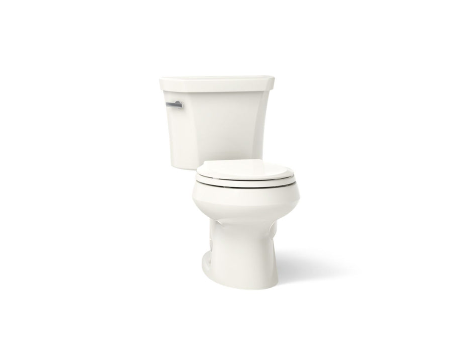 KOHLER K-3977 Wellworth Two-piece round-front toilet, 1.6 gpf
