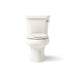KOHLER K-3978-RA Wellworth Two-piece Elongated Toilet, 1.6 GPF, Biscuit - front view of product