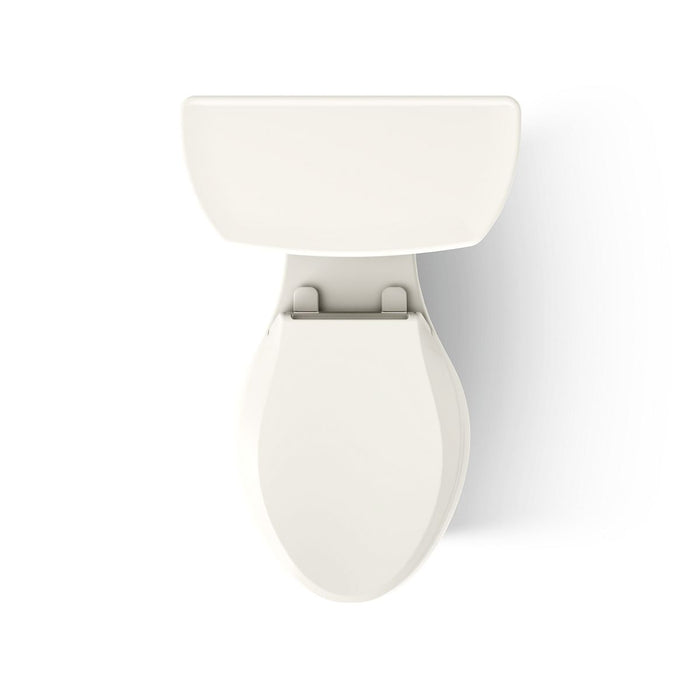 KOHLER K-3978-RA Wellworth Two-piece Elongated Toilet, 1.6 GPF, Biscuit - top view of product