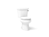 KOHLER K-3978-RA Wellworth Two-piece Elongated Toilet, 1.6 GPF, White - 3/4 view of product