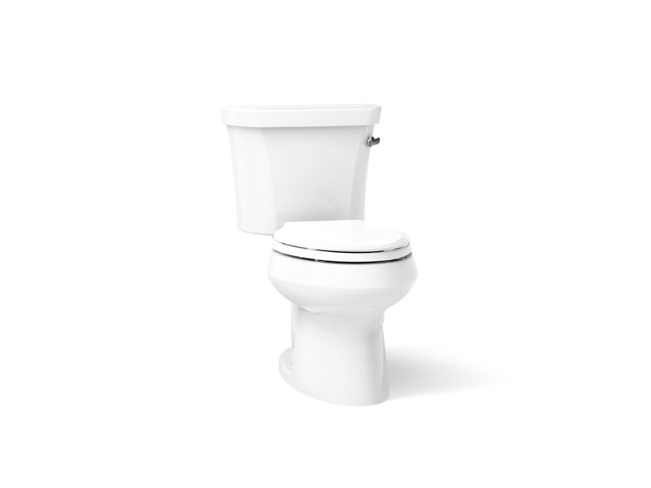 KOHLER K-3978-RA Wellworth Two-piece Elongated Toilet, 1.6 GPF, White - 3/4 view of product