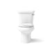 KOHLER K-3978-RA Wellworth Two-piece Elongated Toilet, 1.6 GPF, White - front view of product