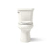 KOHLER K-3979 Highline Two-piece Elongated Toilet, 1.6 GPF, Biscuit - front view of product