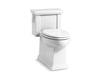 KOHLER K-3981-0 K-3981 Tresham One-piece Compact Elongated Toilet with Skirted Trapway, 1.28 GPF, white