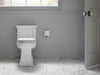 KOHLER K-3981-0 K-3981 Tresham One-piece Compact Elongated Toilet with Skirted Trapway, 1.28 GPF, white - view 3