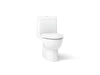 KOHLER K-3983-S Reach One-piece compact elongated toilet with skirted trapway, dual-flush, white