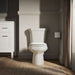 KOHLER K-3987 Wellworth Two-piece round-front toilet, dual-flush, biscuit - view 5