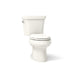 KOHLER K-3988 Wellworth Two-piece Elongated Toilet, Dual-flush, Biscuit - 3/4 view of product