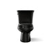 KOHLER K-3988 Wellworth Two-piece Elongated Toilet, Dual-flush, Black Black - front view of product