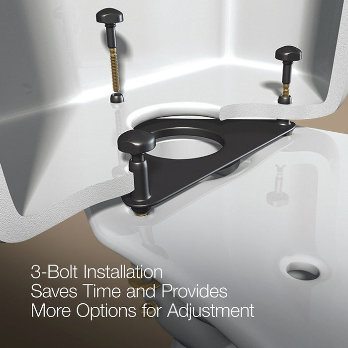 KOHLER K-3988 Wellworth Two-piece Elongated Toilet, Dual-flush, Black Black - Detail image of a product feature